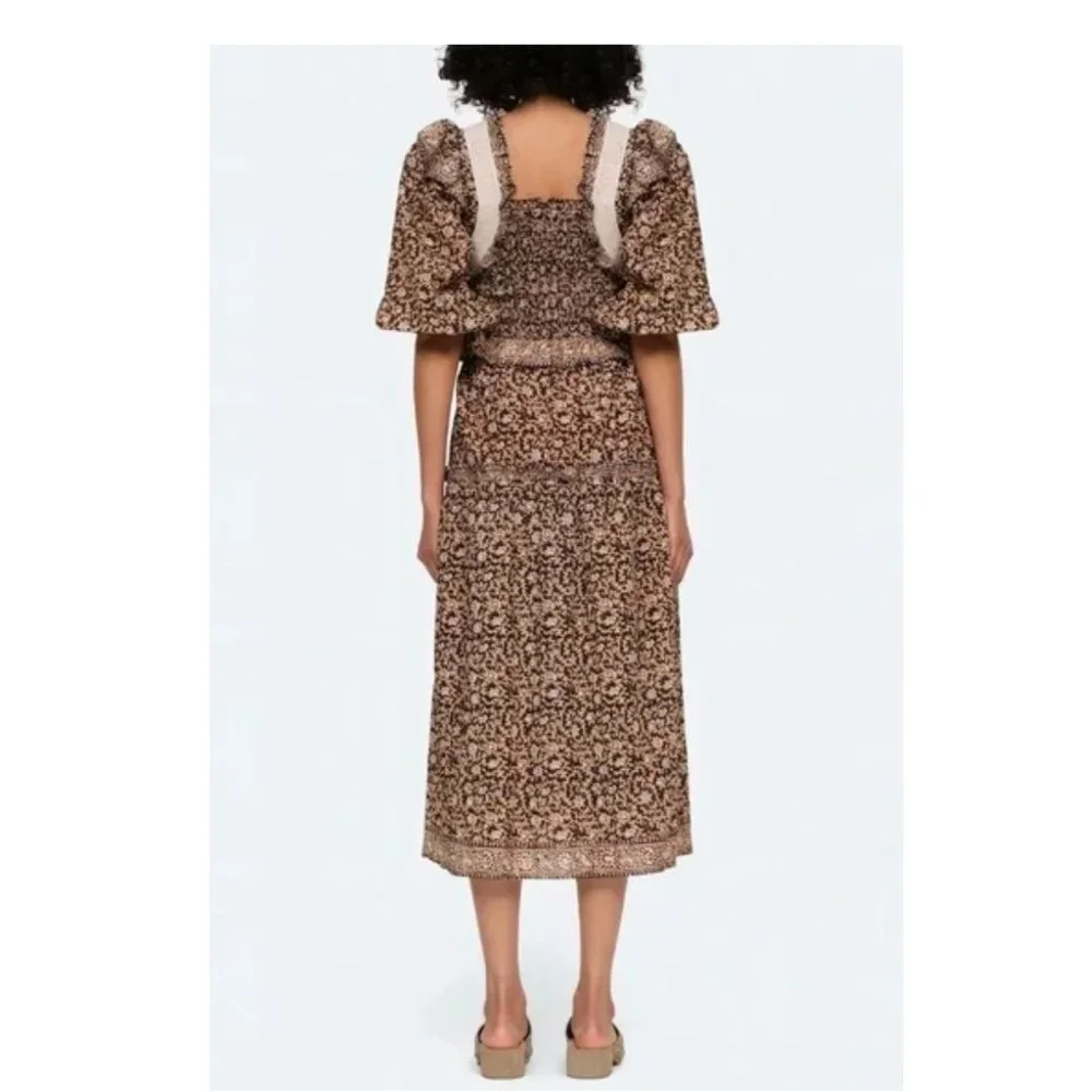 NWT SEA Irina Dress Beautiful Lace Pleating Size Small $425! - Picture 5 of 13